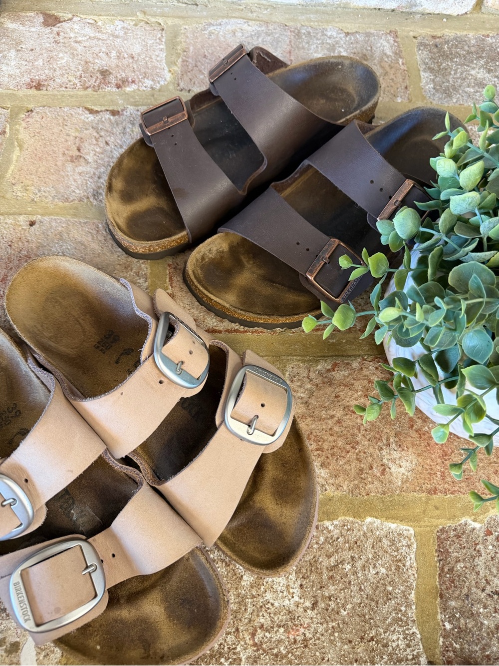 Birkenstock | BUNDLE | Arizona Big Buckle, Double Strap Leather Sandals | 8